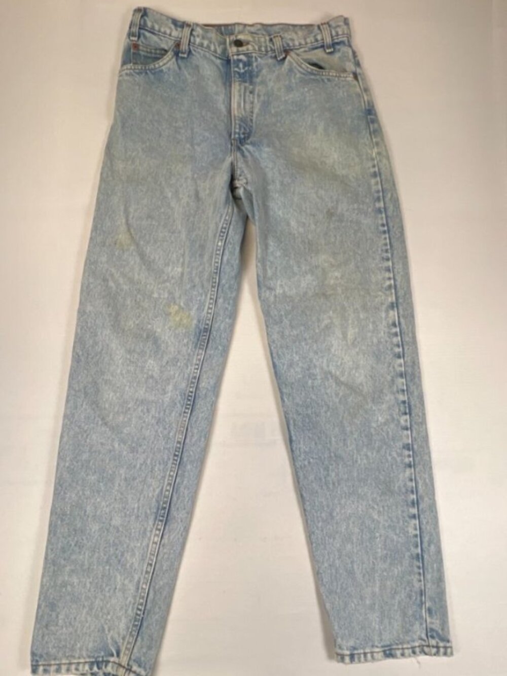 Vintage Levi's 550 Men's 33x32 Made in USA Acid Wash Relaxed Fit Orange Tab Jean